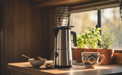 portable espresso maker for van life